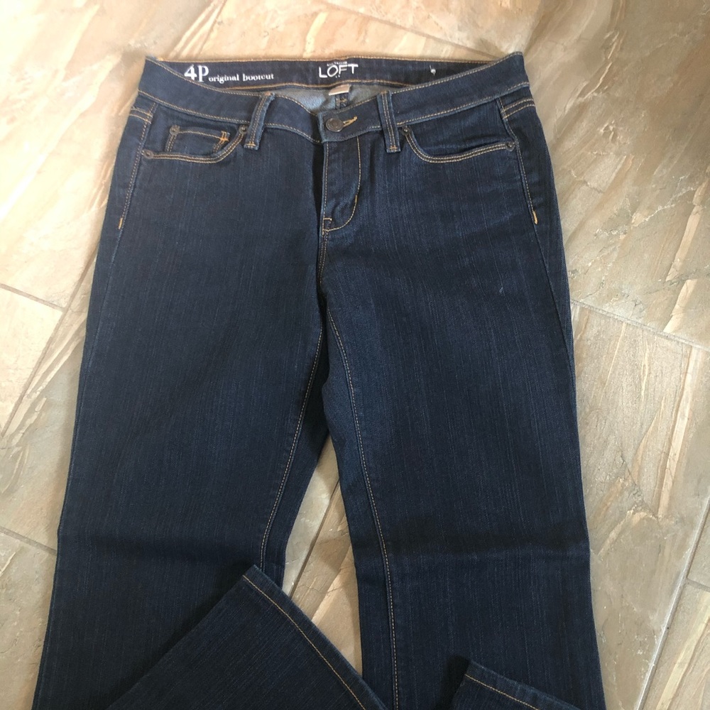 LOFT dark wash original bootcut jeans